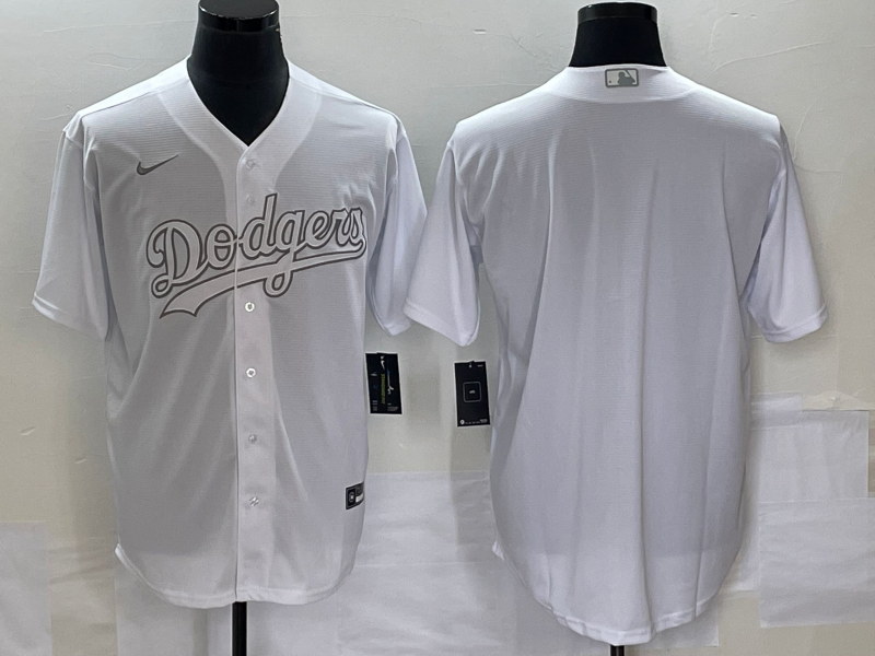 Men's Los Angeles Dodgers White Blank Jersey